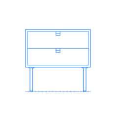 Furniture Nightstands Colette Nightstand Silhouette Cutting Svg Files, Free Vectors File